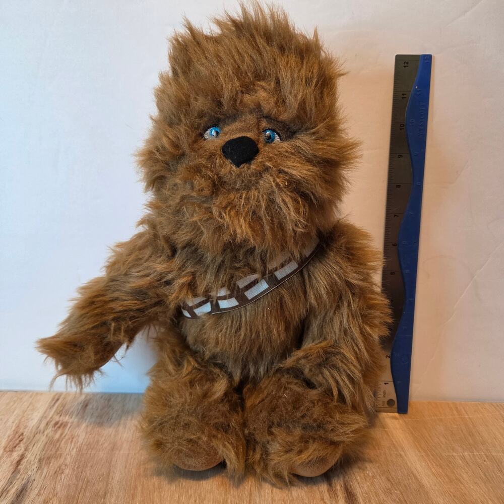 Star Wars Chewbacca Plush 14' tall brown fur embroidered eyes bandolier strap